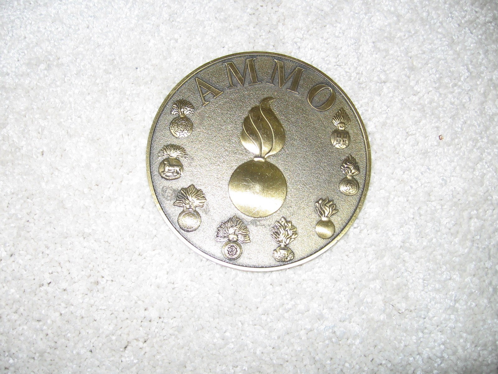 Military Militaria Army Ammo Medallion