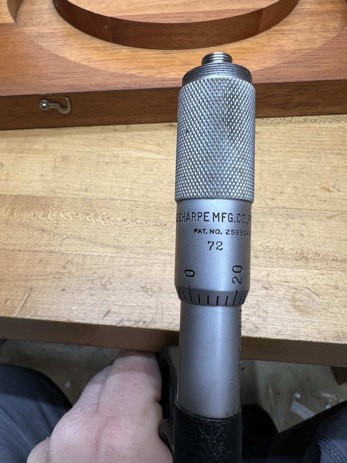 Brown & Sharpe Providence RI 7 8 outside micrometer MISSING PART #0667 Box