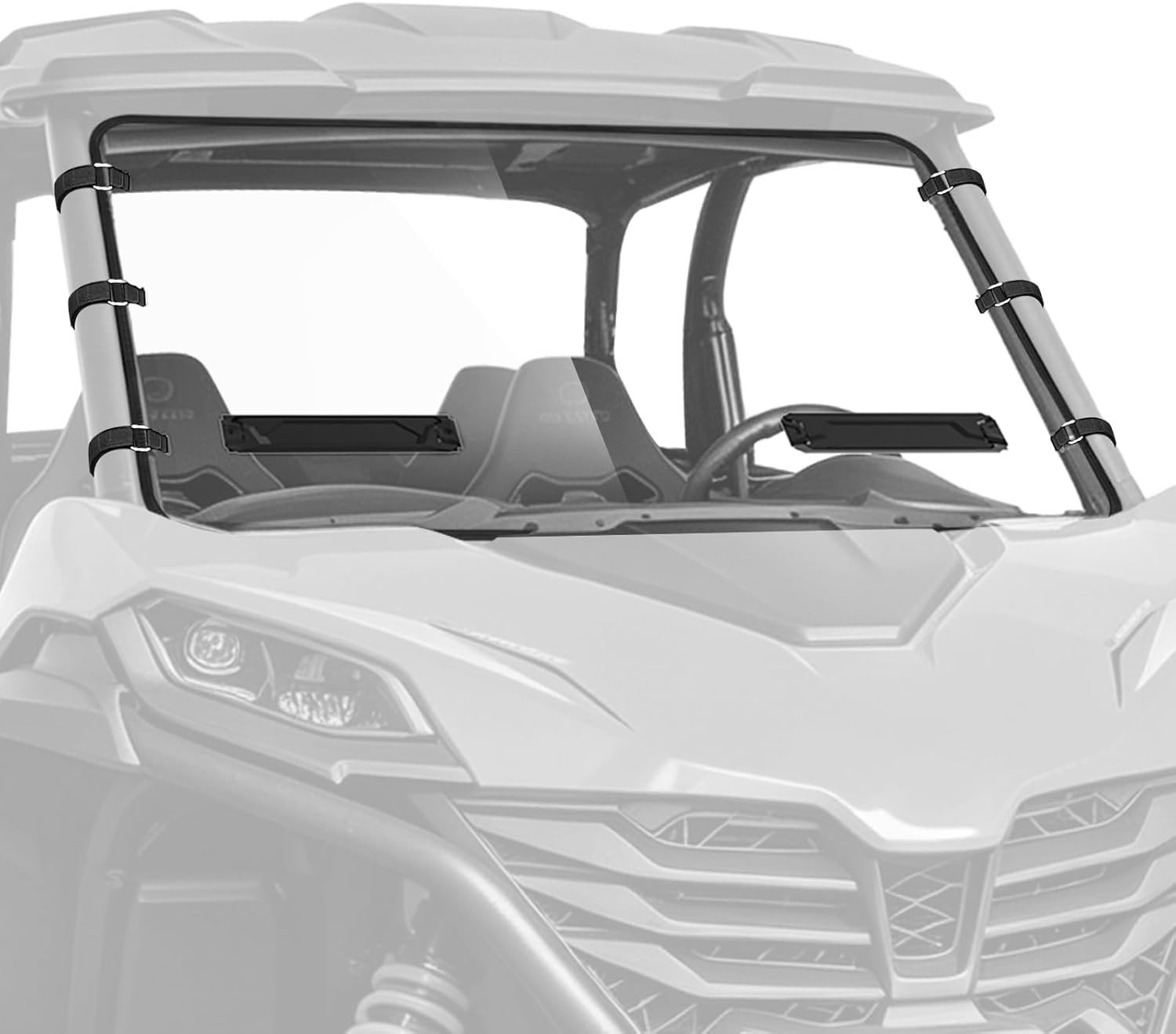 Vented Front Windshield For 2023-2025 CFmoto ZForce 950 Sport/950 Trail
