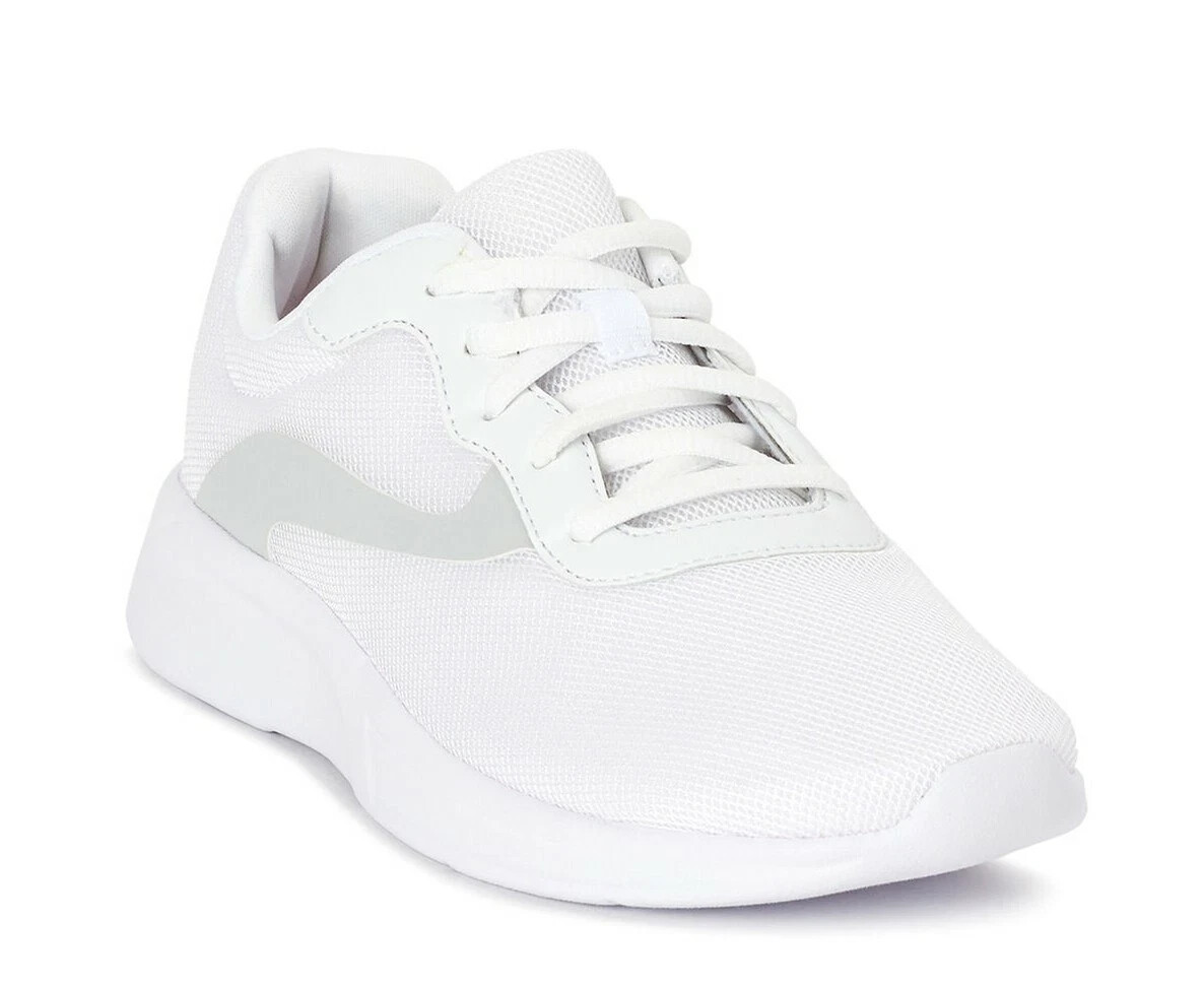 Light Pink White Mesh Sneakers Lightweight Memory Foam Women's Athletic Works