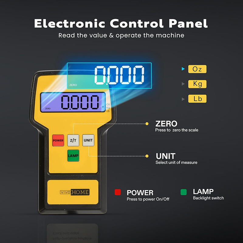 220lbs Digital Electronic Refrigerant Charging Weight Scale for HVAC with Case