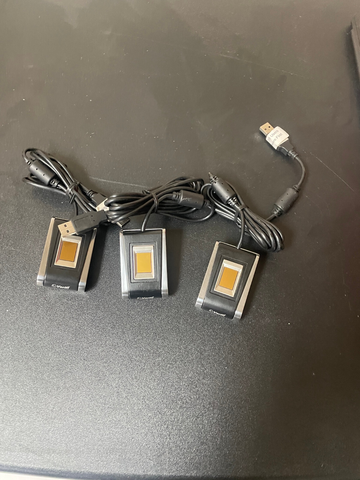 lot of 3 Zvetco Verify P5100 fingerprint reader id USB security