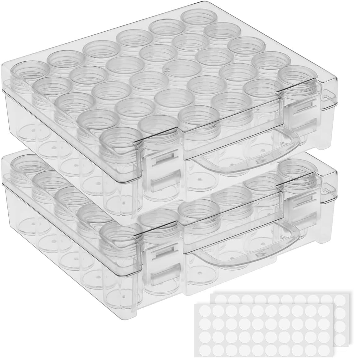 Bead Organizer, Bead Containers, 30 Grids Diamond Painting Storage Containers...