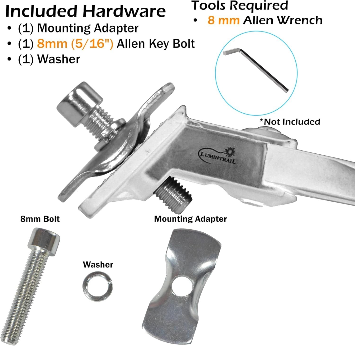 Universal U-Bolt Bike Kickstand - Fits Mountain, Cruiser & Road bikes 24-29 Inch