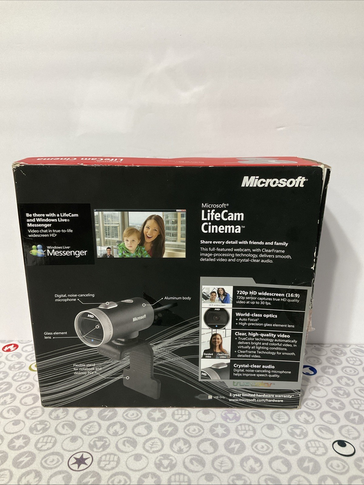 Microsoft H5D00001 Web Cam - New Open Box - Fast Free Shipping!
