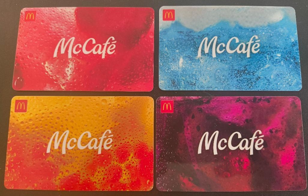 2026 USA McDonald's gift cards - full set of 4 McCafe