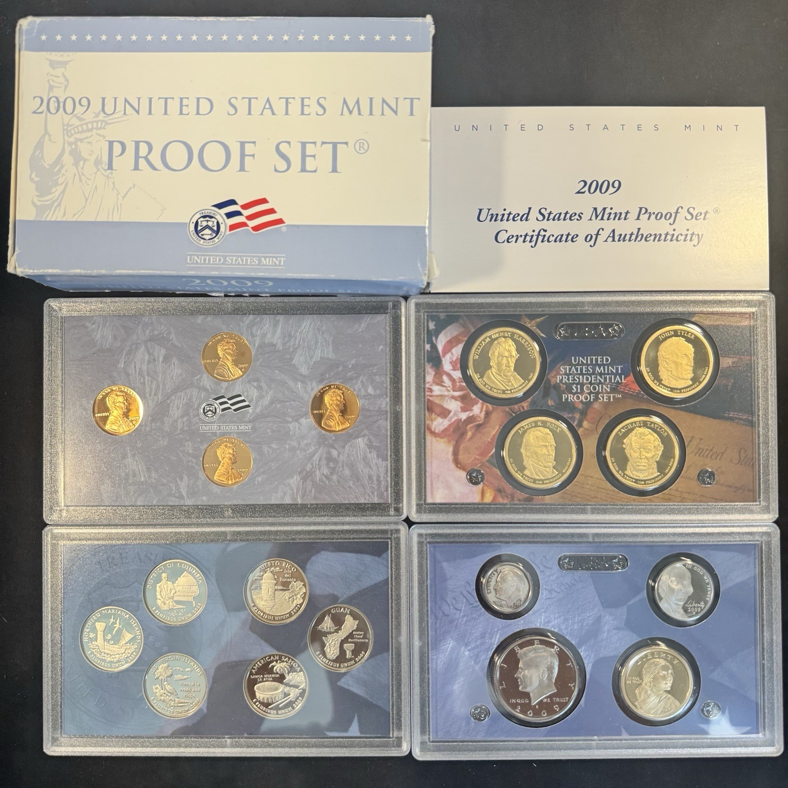 2009 Clad Proof Set U.S. Mint Original Government Packaging OGP COA
