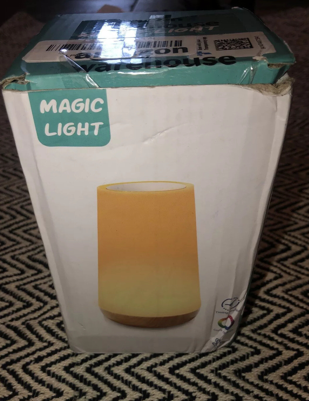 New Open Box Magic LED Night Light Colorful Color Changing Room Lamp 6”