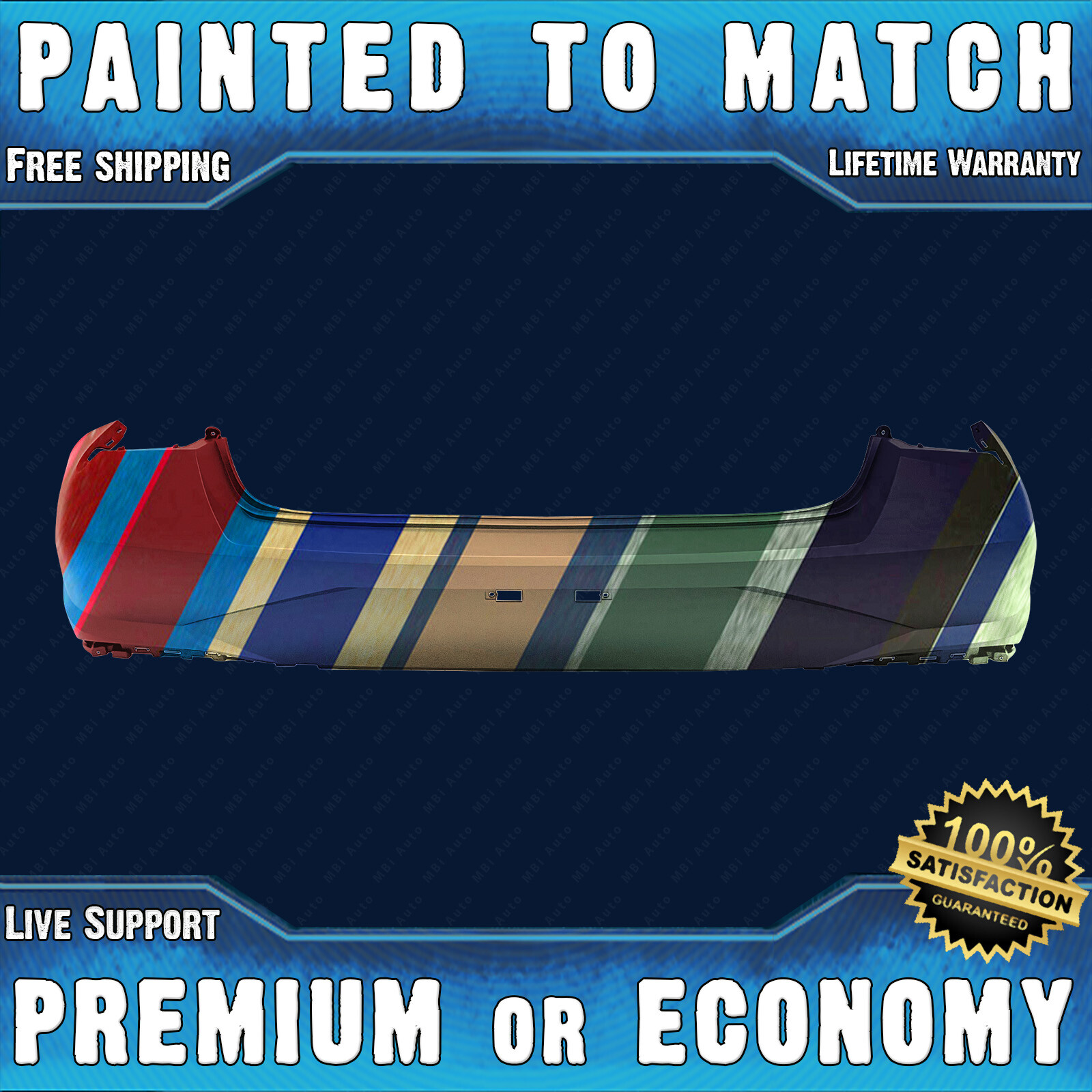 NEW Painted To Match - Rear Bumper for 2021-2023 Hyundai Elantra Sedan USA Built