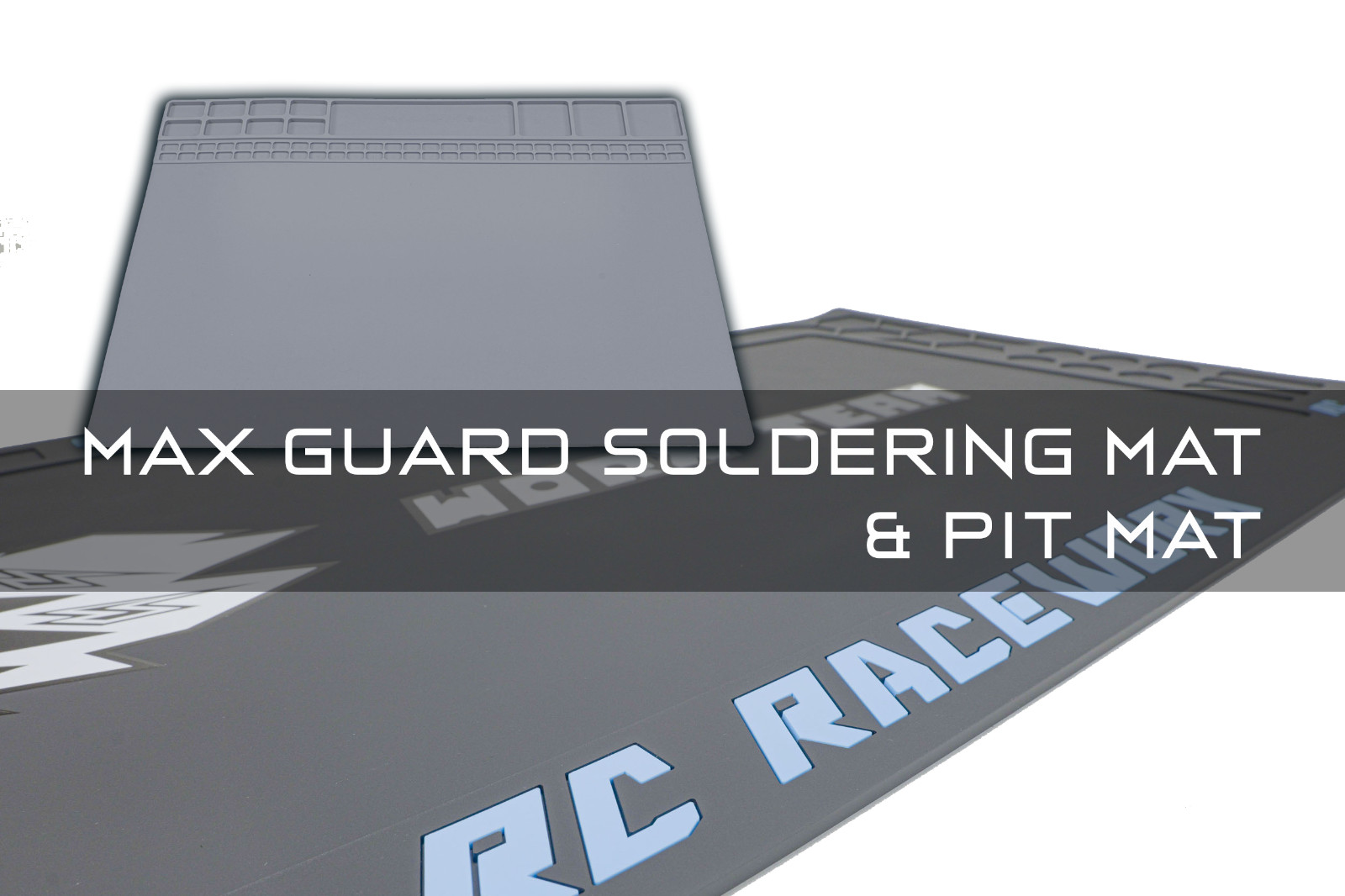 TrackPack - RC Raceworx Worx Pit Mat in Team Black Blu + MAX Guard Soldering Mat
