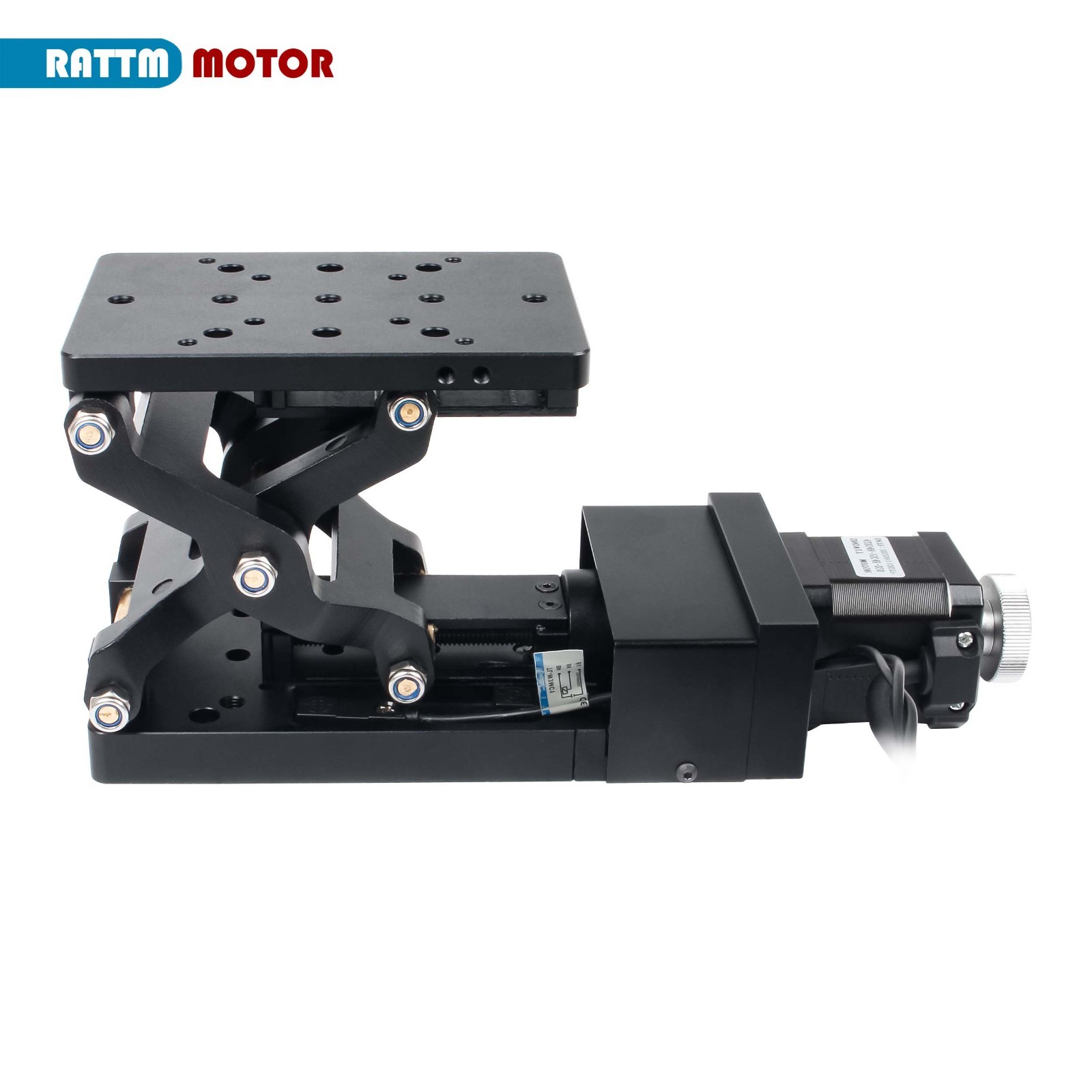 US SHIP】HTZ120-42P Z-Axis Electric Slide Stage Optical Vertical Lift Table 60mm