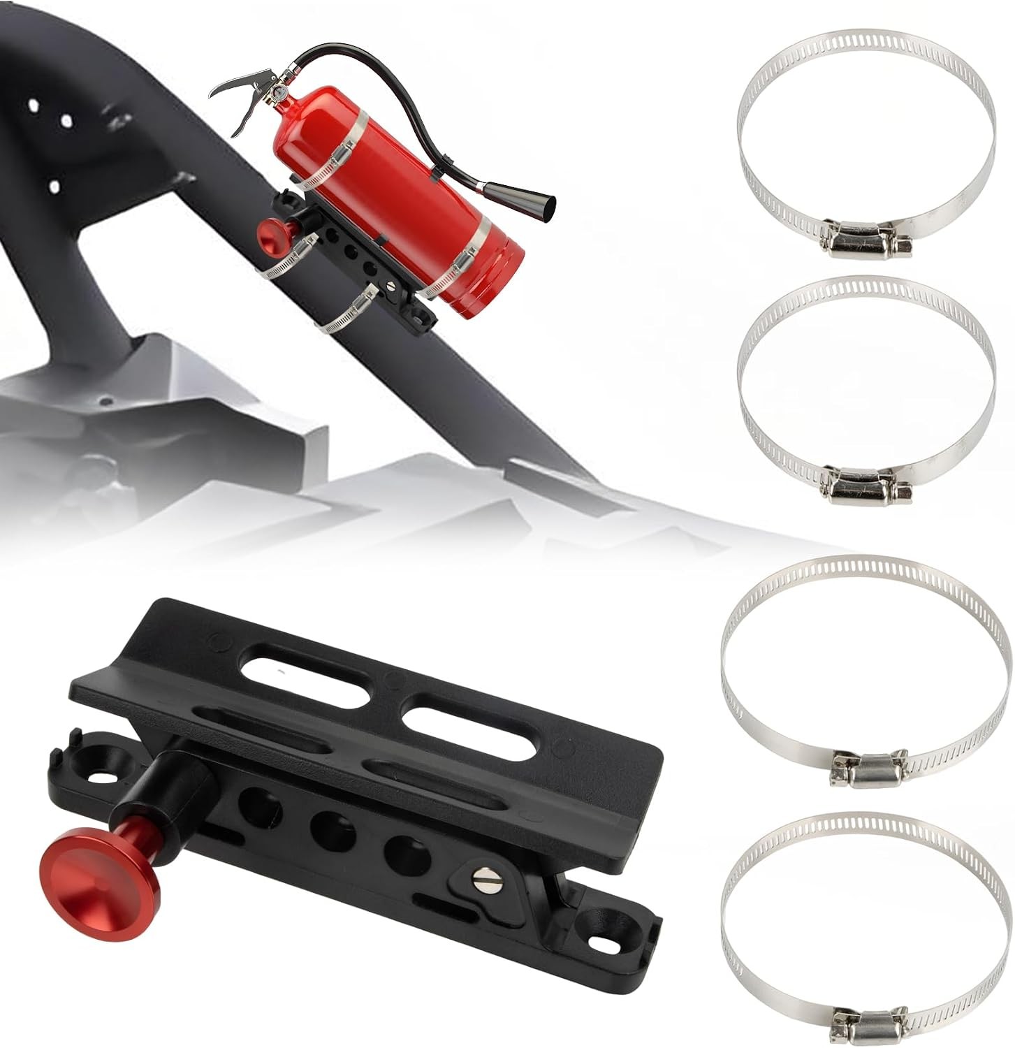 For Truck Wrangler JT TJ JKU JK JL Quick Release UTV Fire Extinguisher Mount Kit