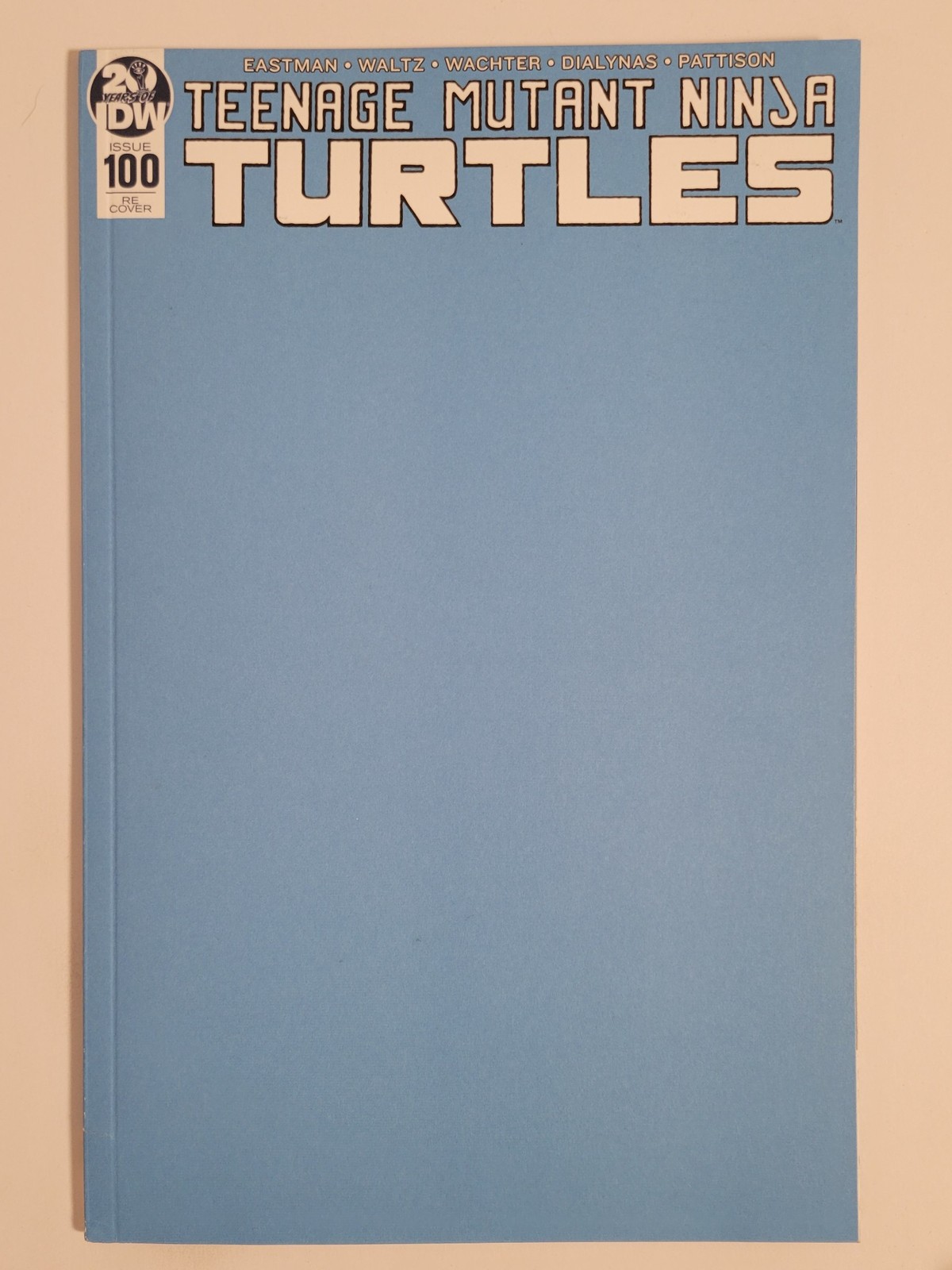 Teenage Mutant Ninja Turtles #100 Image 2019 NM 9.4 Blank Cover Blue