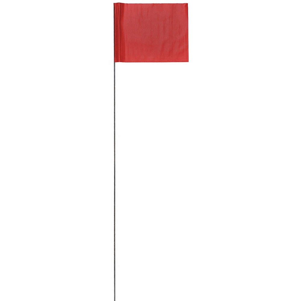 PRESCO PRODUCTS CO 2315R-200 Marking Flag,Red,Blank,PVC,PK100 3LUF2
