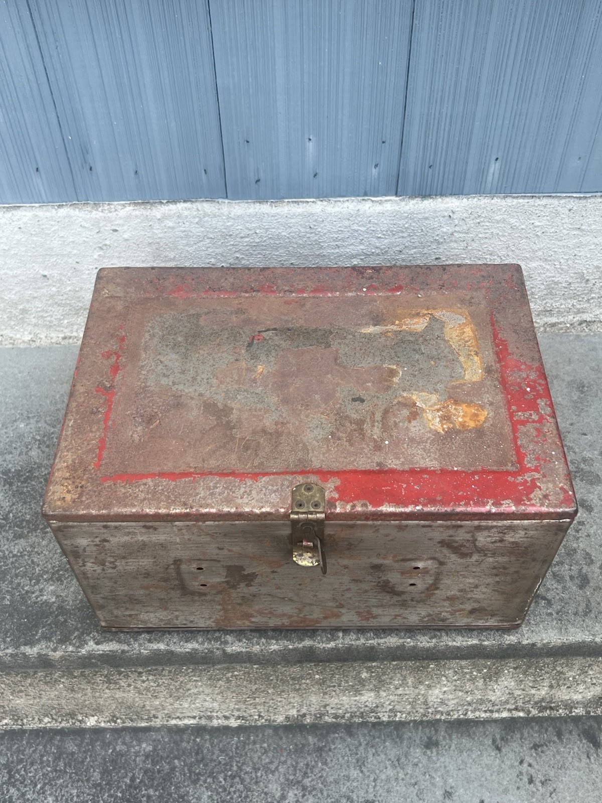 Vintage Shur-Stop Fire Grenade Extinguisher Metal Storage Case