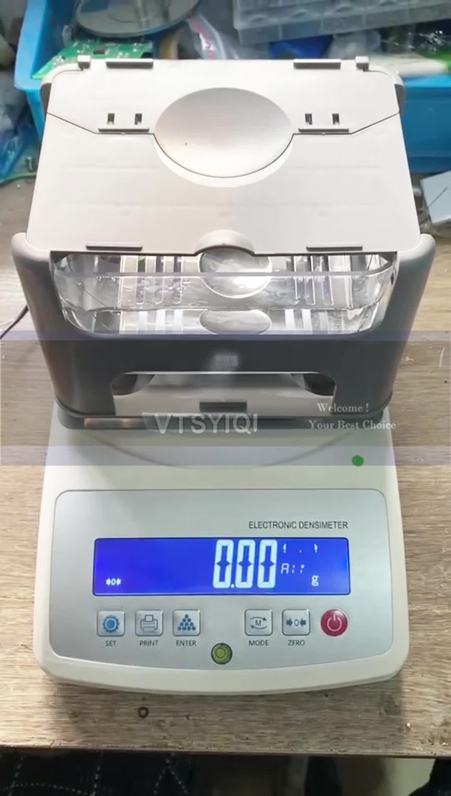Solid Density Meter Solid Densimeter with 0.01-300g/0.01g for Rubber/Plastic/EVA