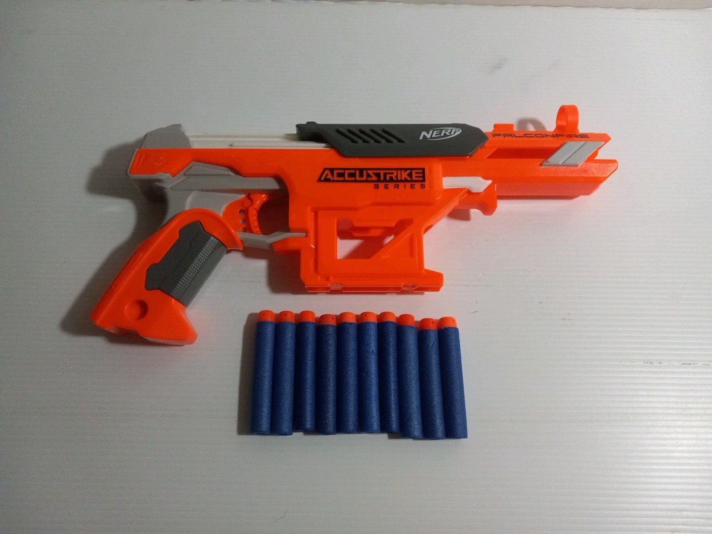 NERF AccuStrike Series FalconFire Dart Blaster Orange/Gray AccuStrike + 10 Darts