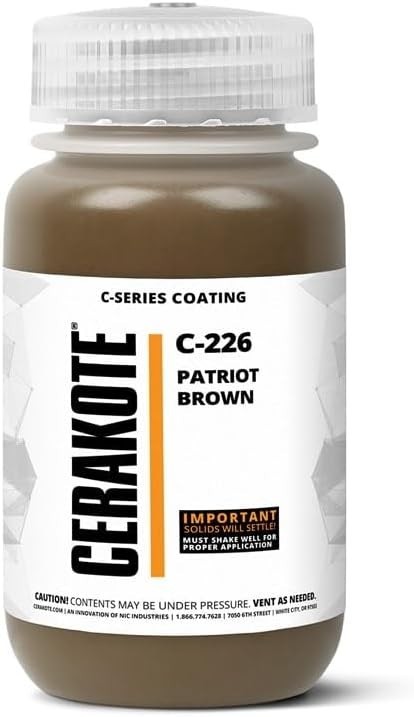 Cerakote C-Series Air Cure Ceramic Coating C-226Q Patriot Brown (32oz)