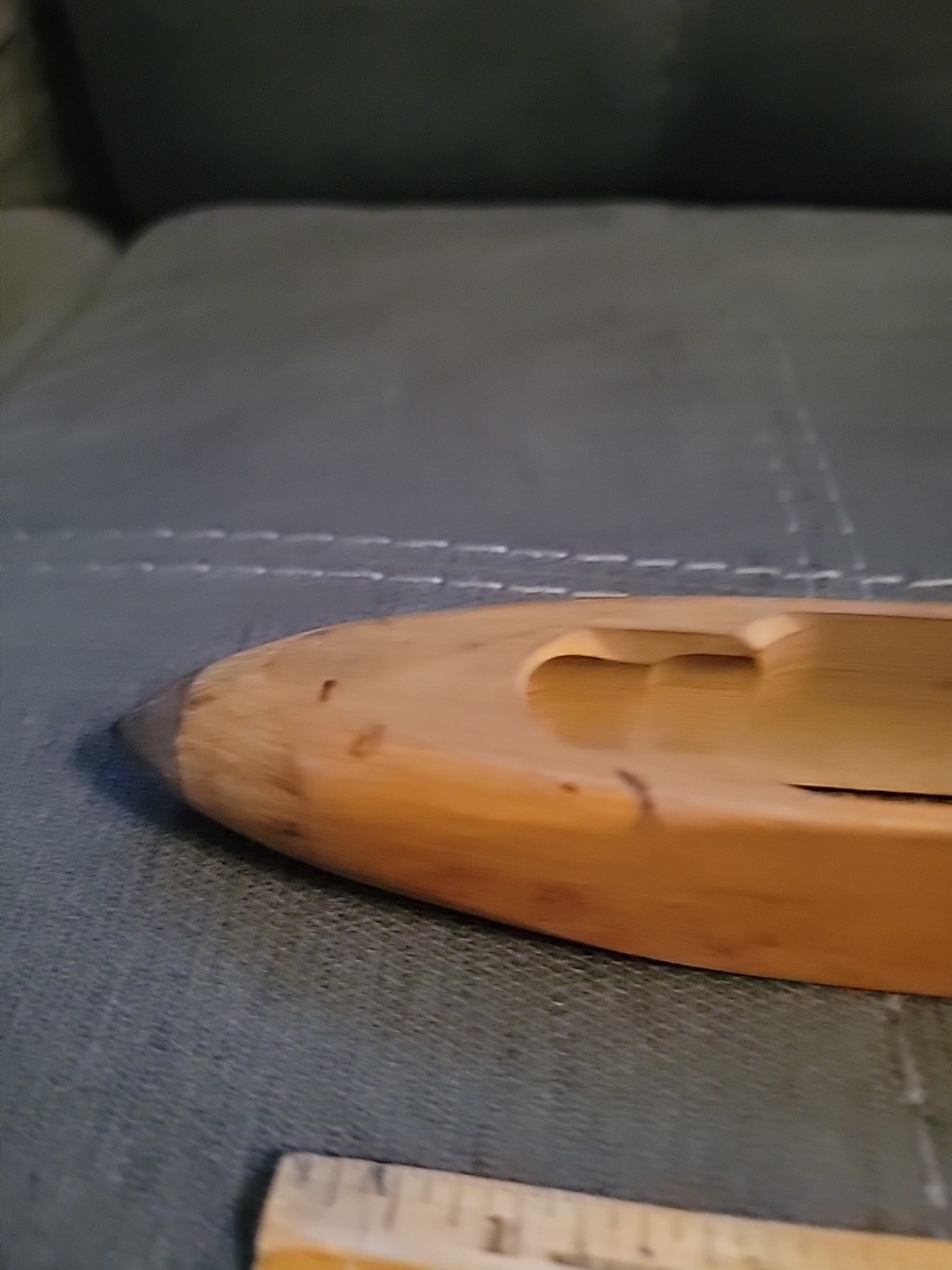 Wooden Boat Shuttle Weaving Loom Tool Vintage.