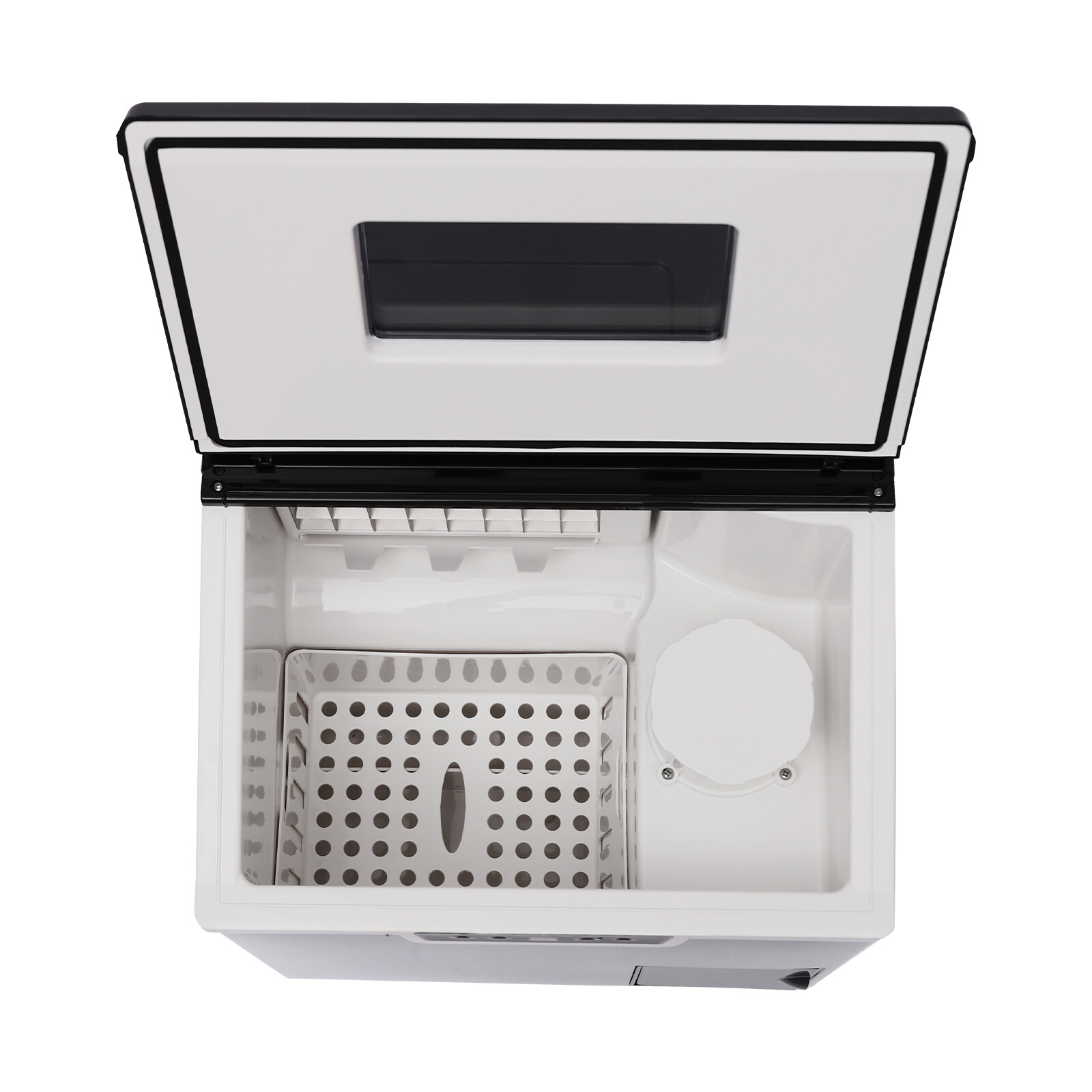 2 in 1 Ice Cube Maker, Smart LCD Crushed Ice & Ice Cube Maker Fast Ice Making