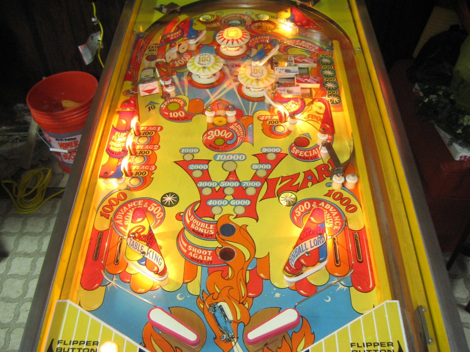 Wizard Pinball Machine - 1975