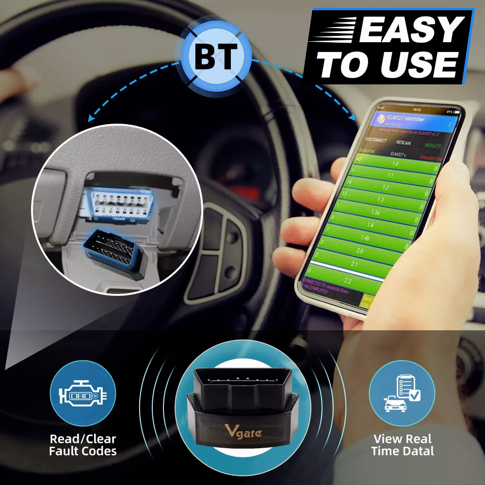 Vgate iCar Pro Bluetooth 4.0 Adapter OBD2 Diagnostic Scanner Tool Code Reader