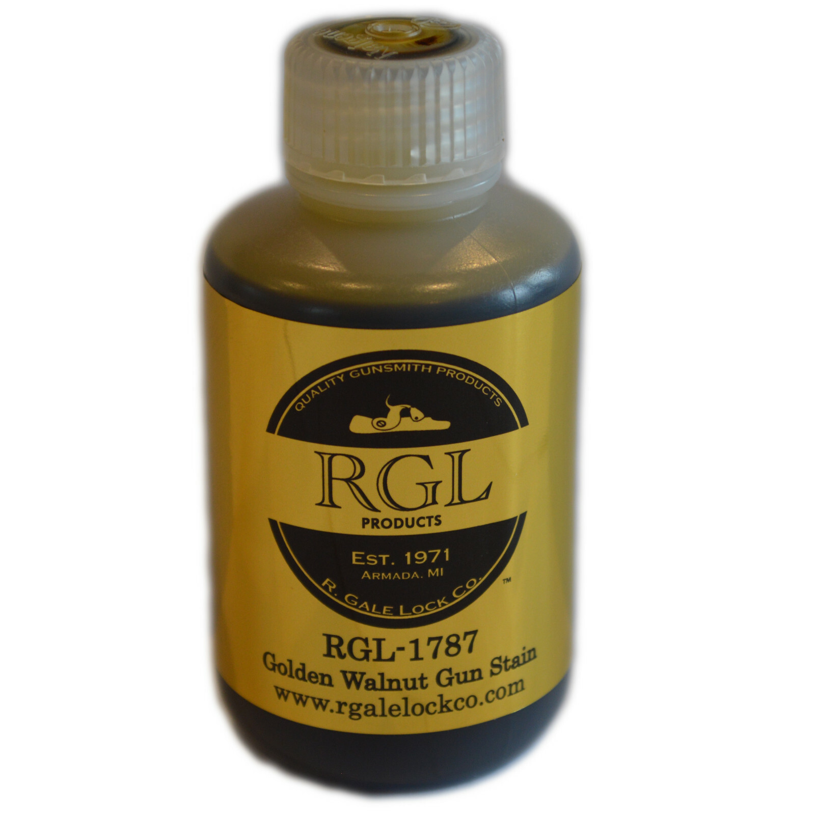 R. Gale Lock Co. - RGL-1787 Golden Walnut Gun Stain; 4oz Bottle