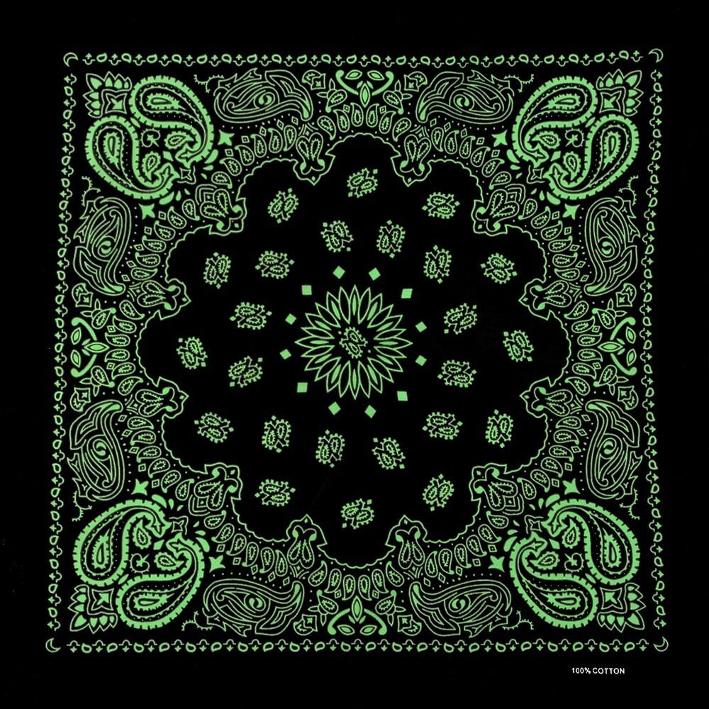 Hip Hop Bandana Scarf Black Green Yellow Scarves Men Women Bandanas Shawls 1Pc