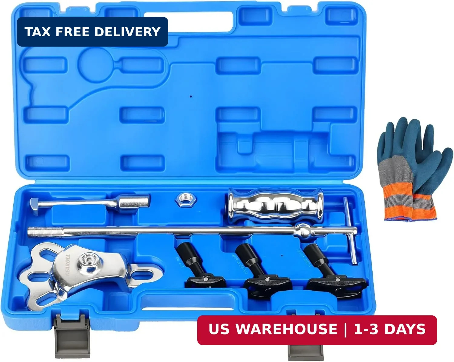 Rear Axle Bearing Remove Puller Tool Kit, Slide Hammer and Bearing Remover Set w