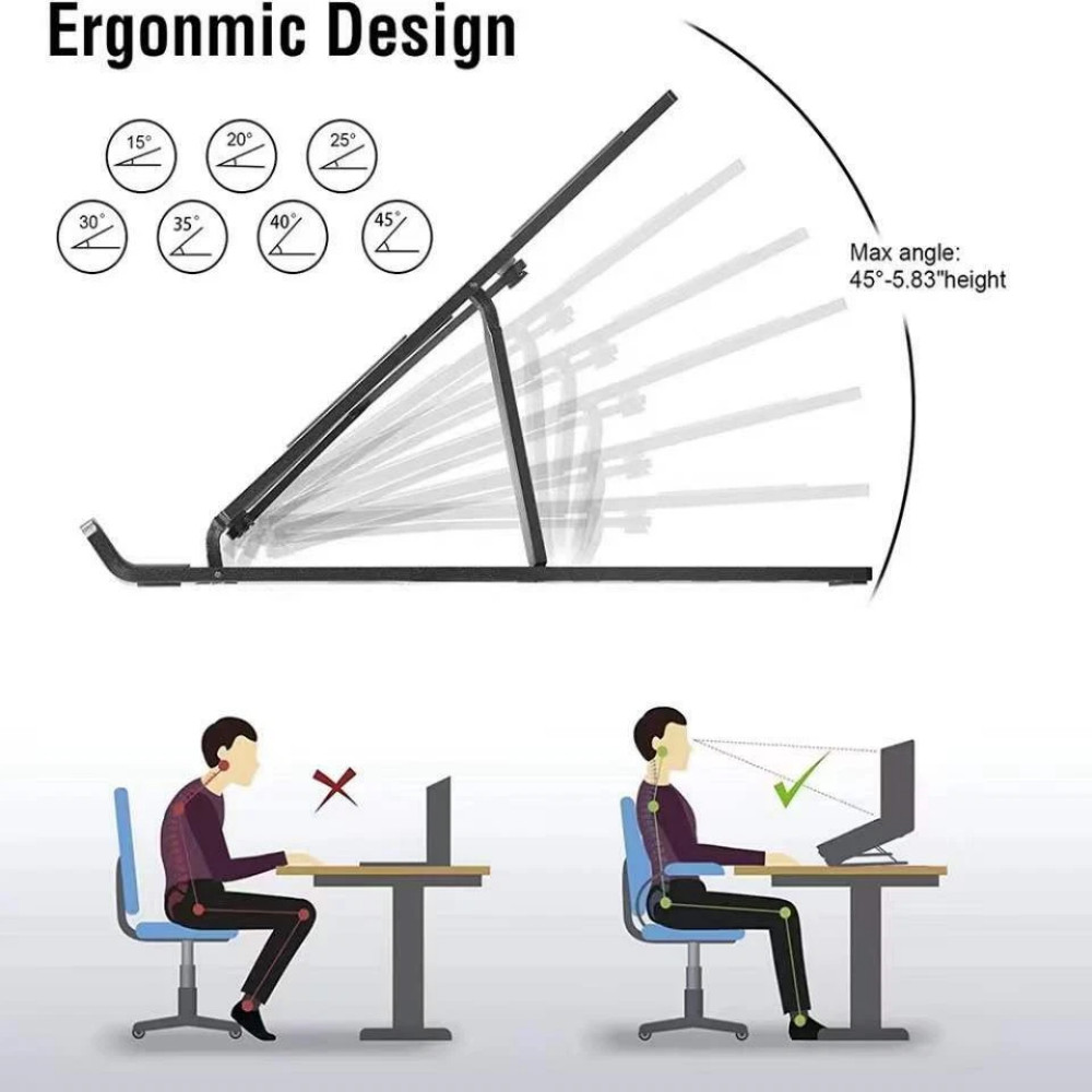 NEW Universal Foldable Laptop Stand Portable Foldable Holder Adjustable Bracket