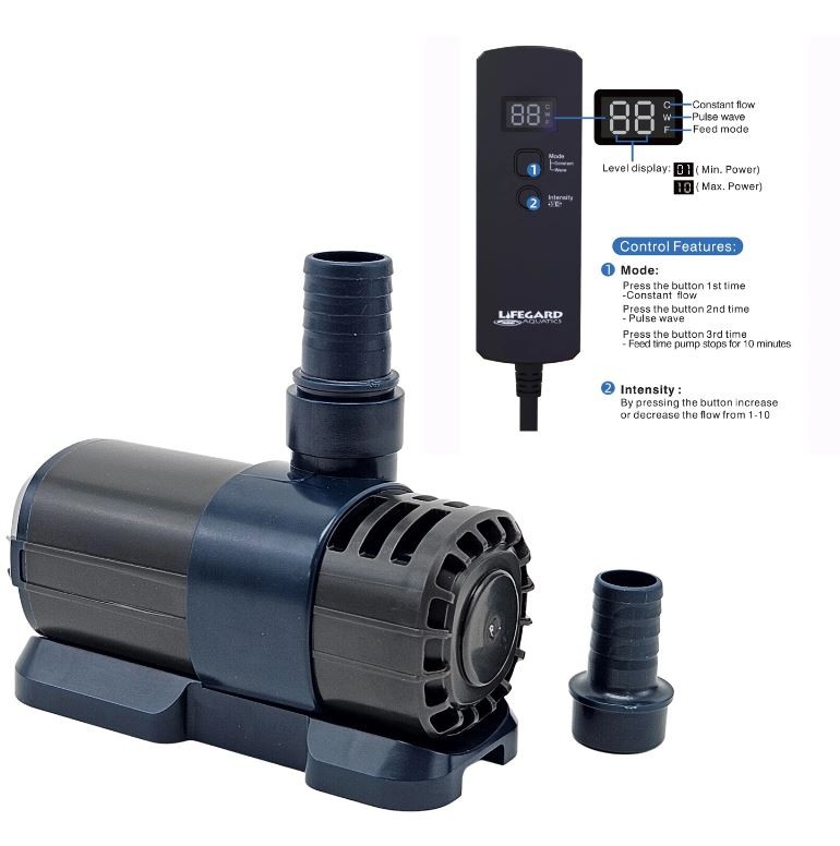 Lifegard Aquatics Quiet One 660 DC Pump With Controller