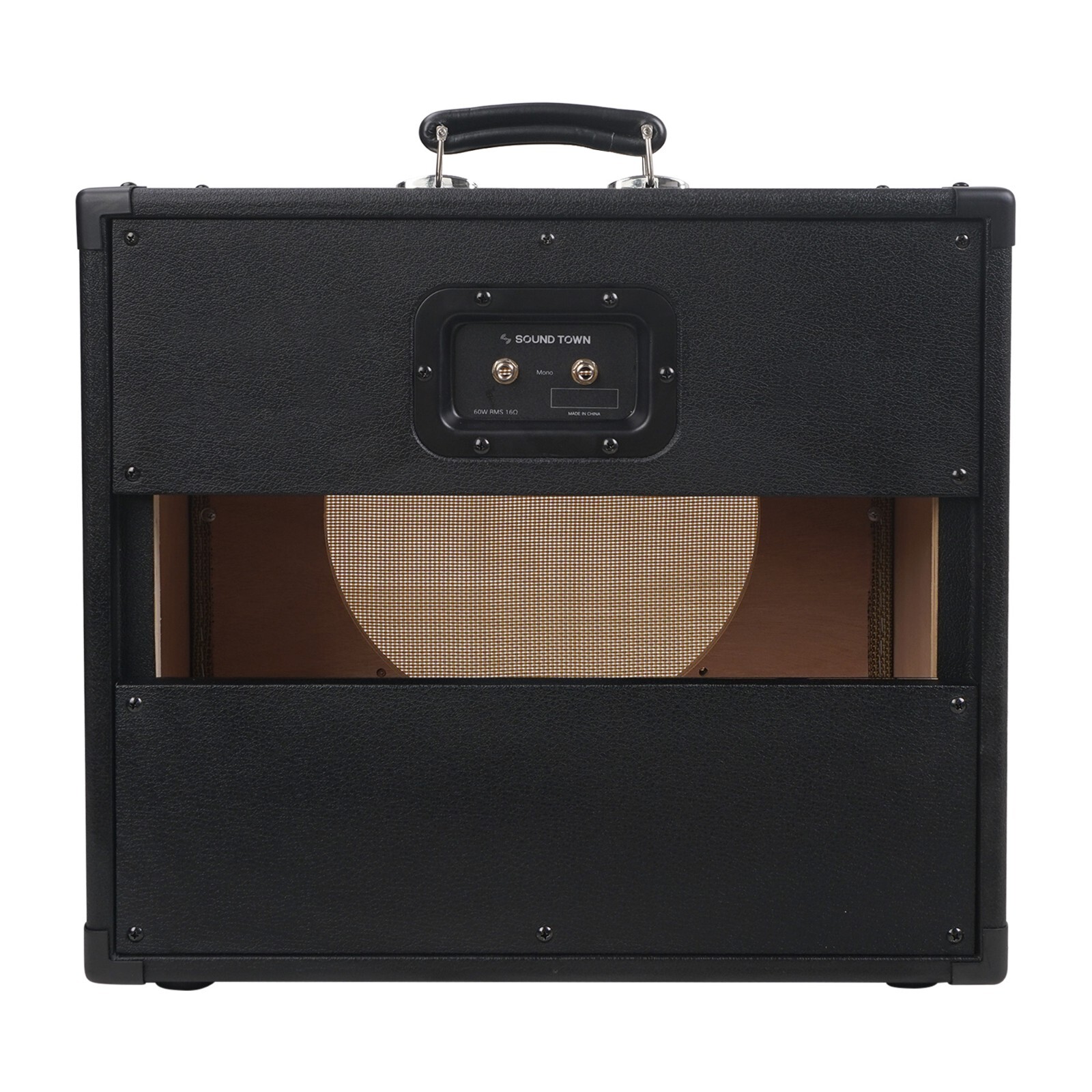 Sound Town 1 x 12" Empty Open-back Guitar Speaker Cabinet (GUC112OBBK-EC)