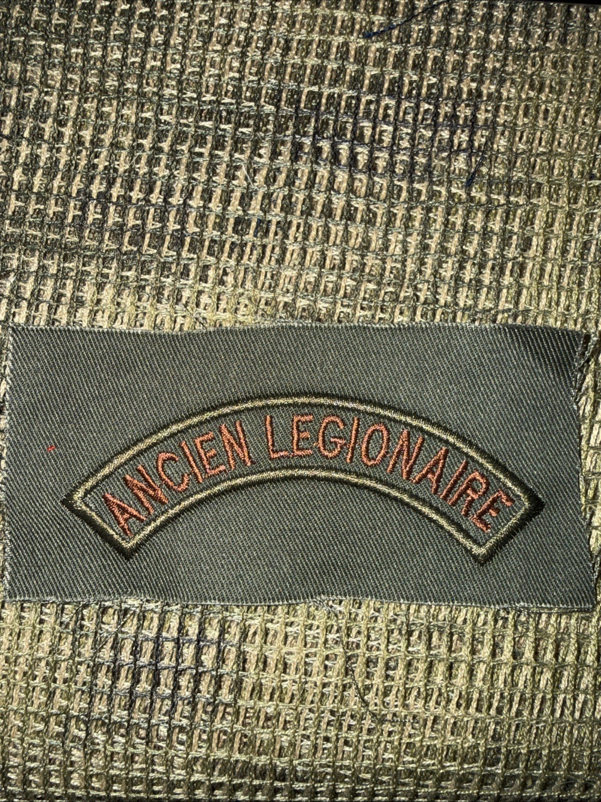 French Foreign Legion Pocket Patch Commandos Afgan War -Ancien Legionaire Tab