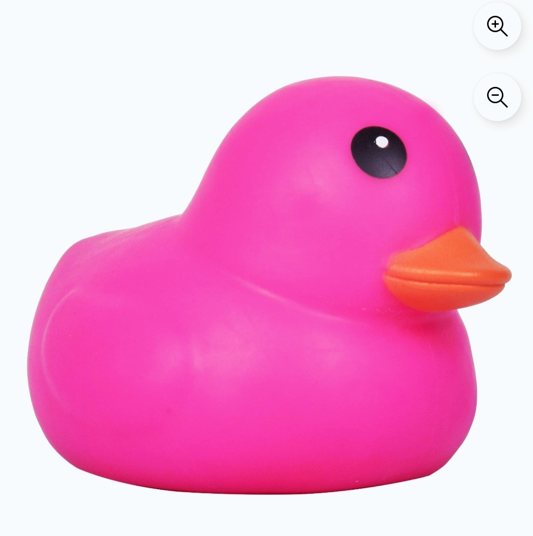 PINK Laffy Quacks Jumbo Squishy Duck by Sunny Days, Viral XL Duckie Squeeze Toy