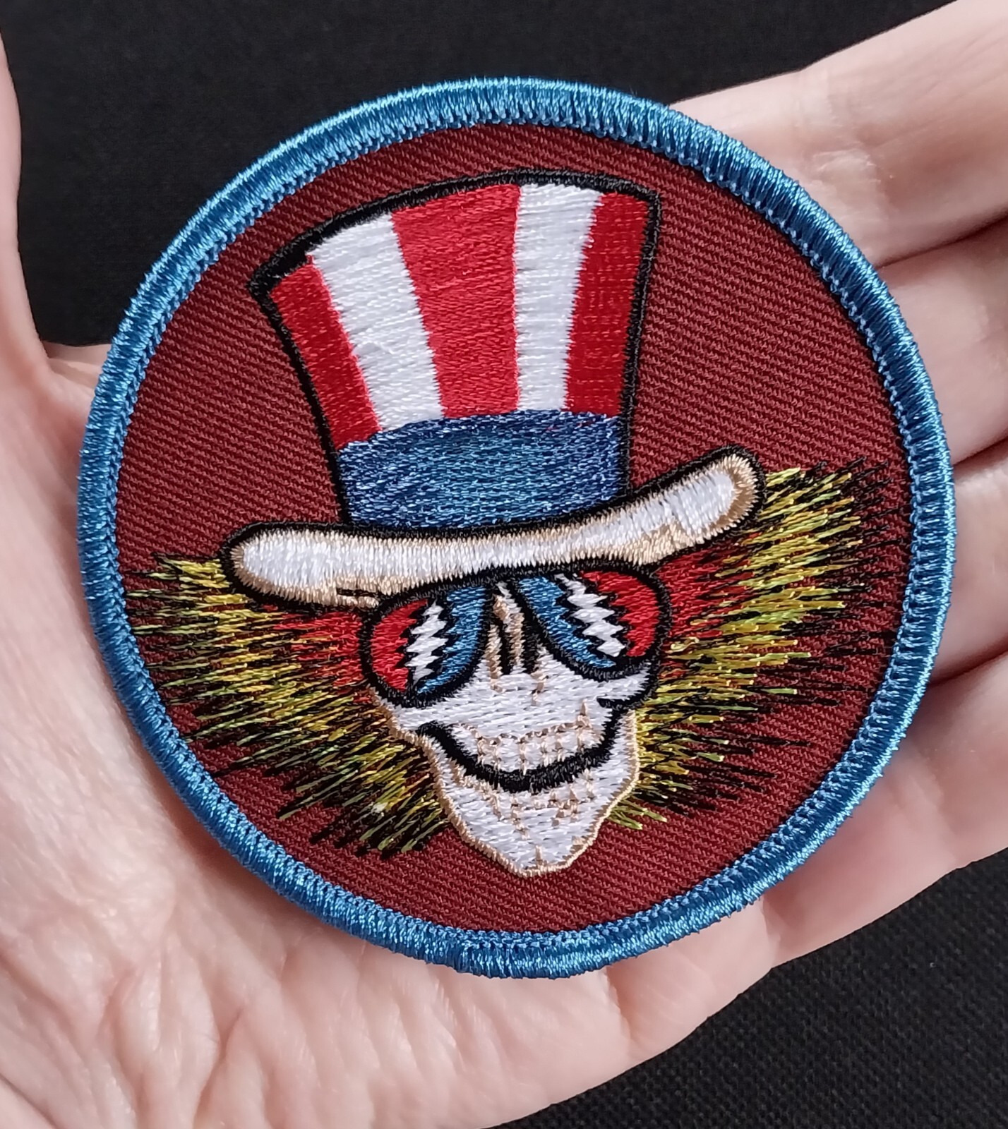 Grateful Dead Uncle Sam Deadhead Official Embroidered Patch LICENSED