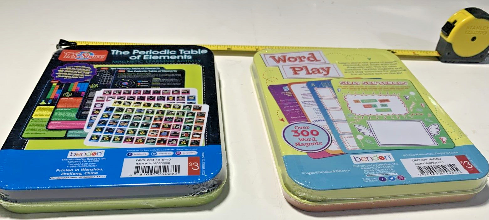 T.S. Shure S.T.E.M STEM Magnetic Word Play & periodic table Sealed Lot Of 2