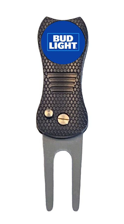 Bud Light Golf Ball Marker w/ Premium Switchblade Divot Tool Beer