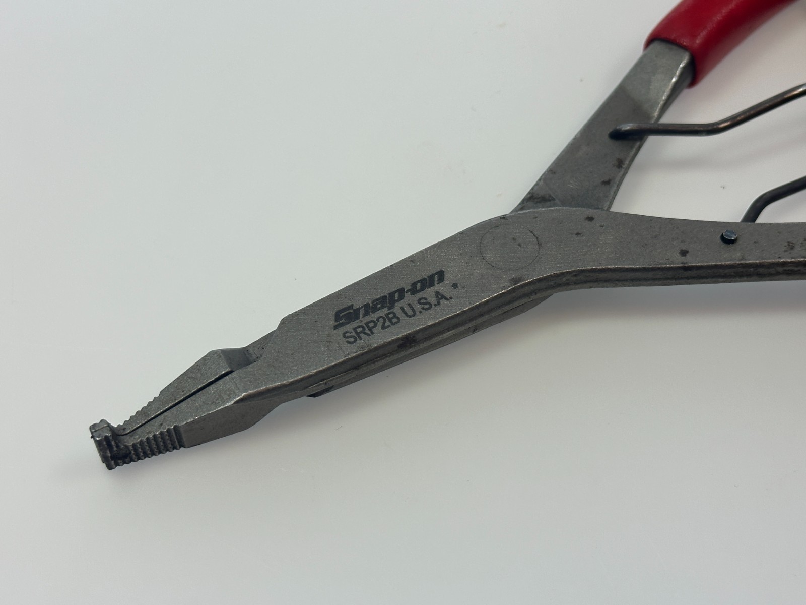 🇺🇸Snap-on Tools USA SRP2B RED 90° Tip Snap Ring Retaining Pliers Spring Loaded