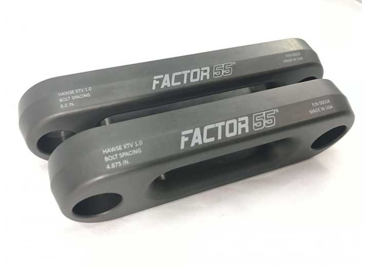 Factor 55 00024 Hawse XTV Fairlead 4.875" For UTV/ATV Synthetic Winch Ropes Gray