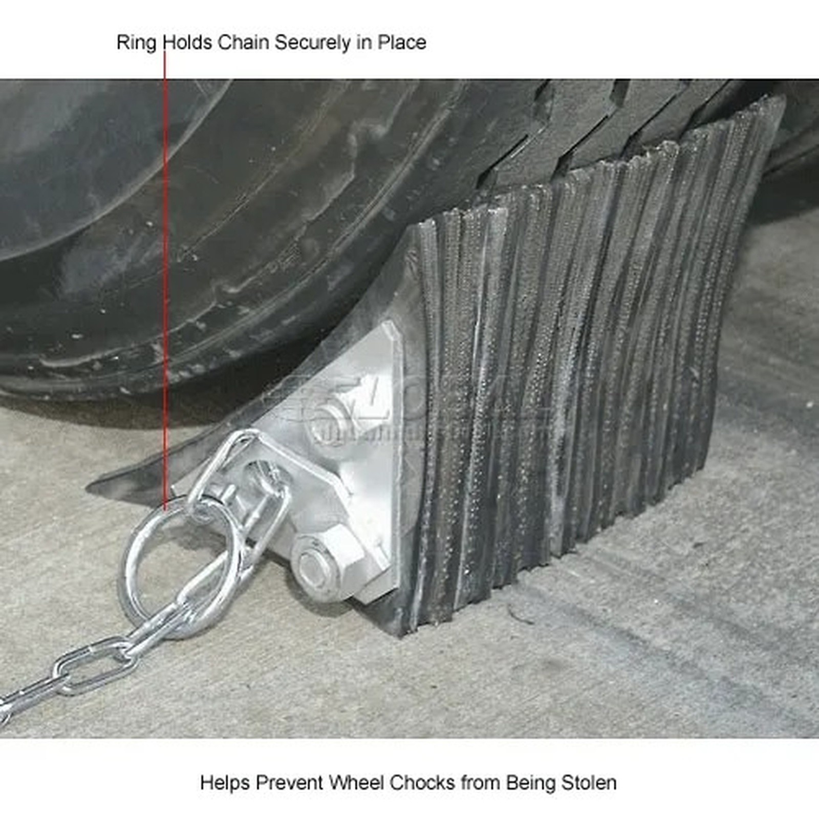 Global Industrial? Wheel Chock Security Chain - 10'L