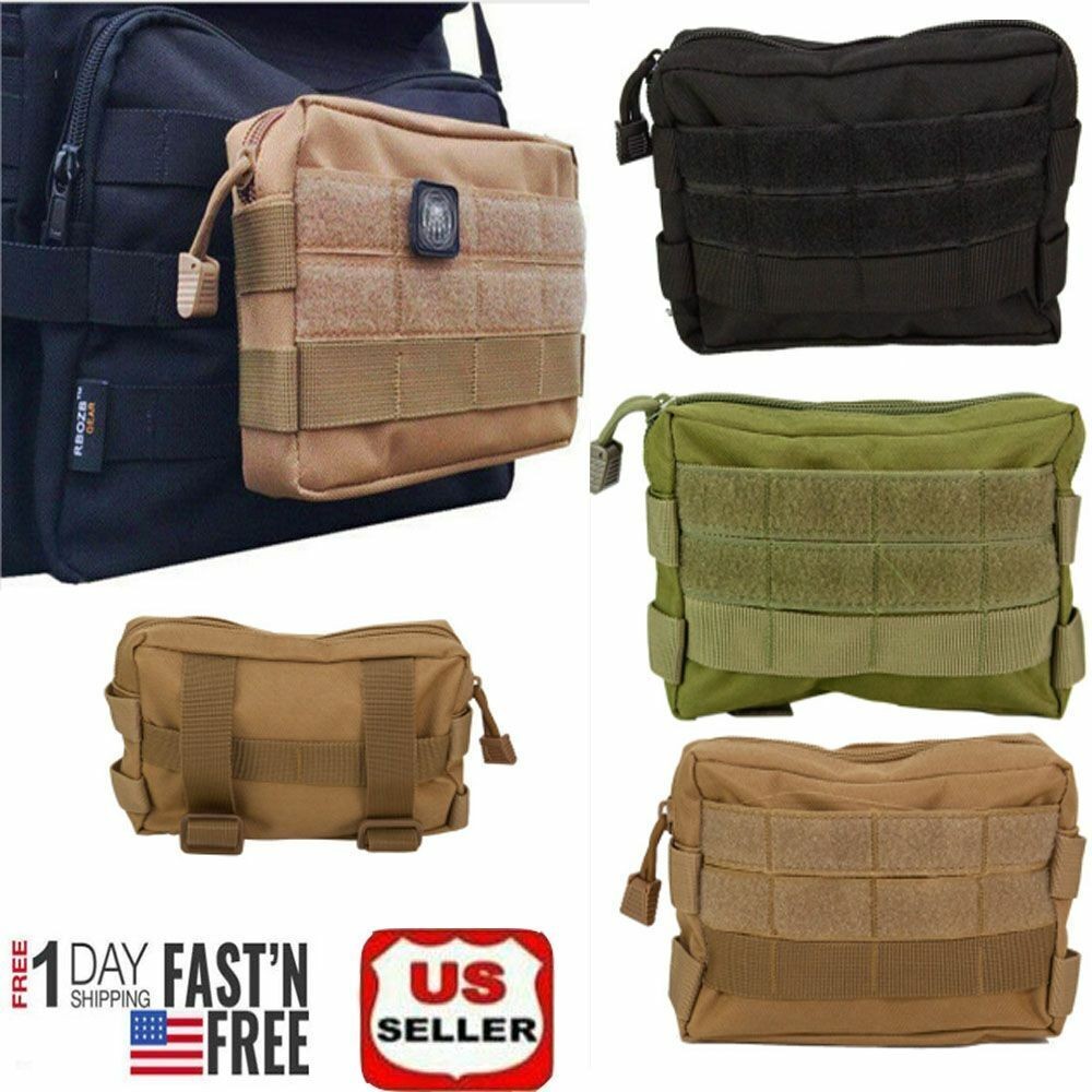 Practical Tactical Molle Pouch EDC Multi-purpose Belt Waist Pack Phone Pocket US