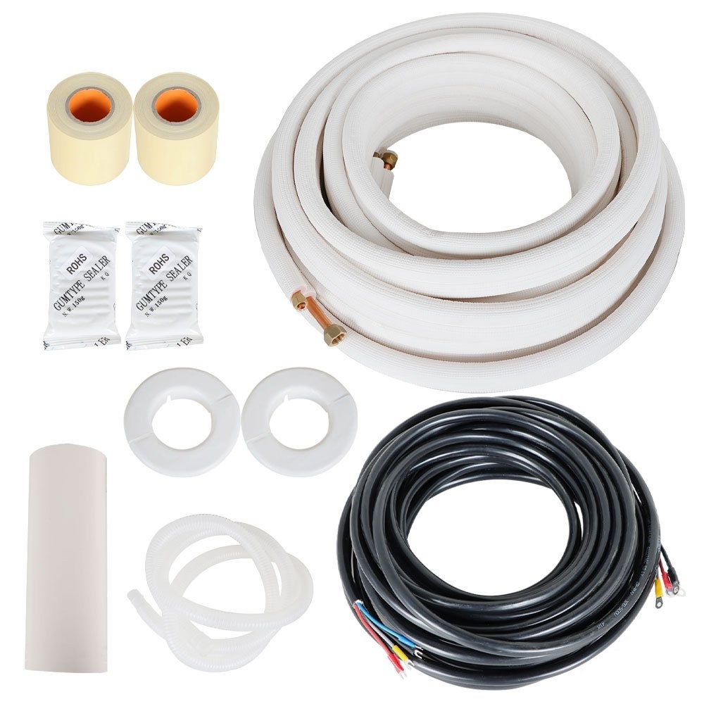 1/4"- 1/2" Dia. 50 Feet Install Kit Mini Split Line Connection Accessory Kit