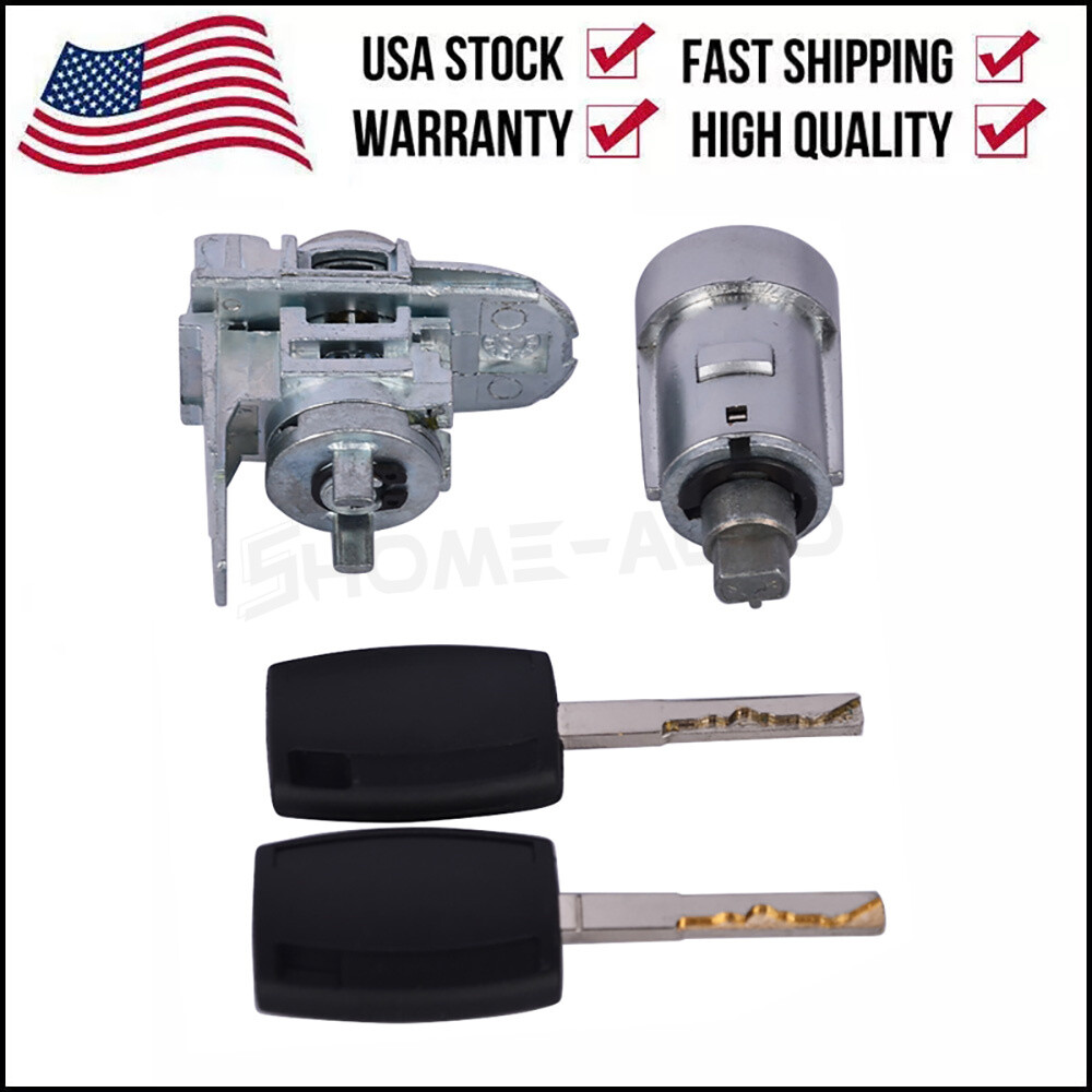 New Ignition Lock Cylinder & Door Lock Set W/Keys For 2012-2019 FORD FOCUS