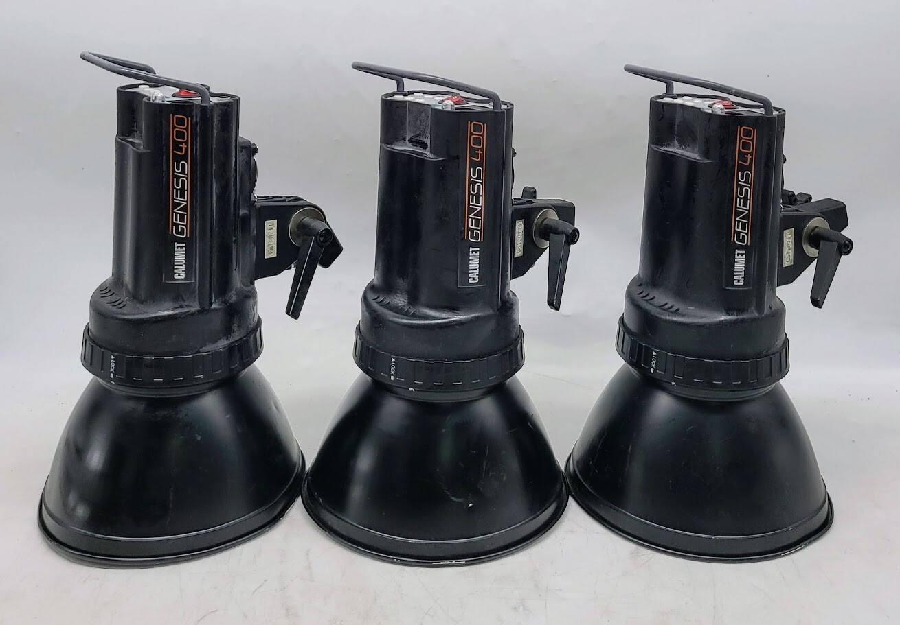 LOT OF 3 Calumet Genesis 400 Monolight Studio Strobe/Flash /NO LAMP