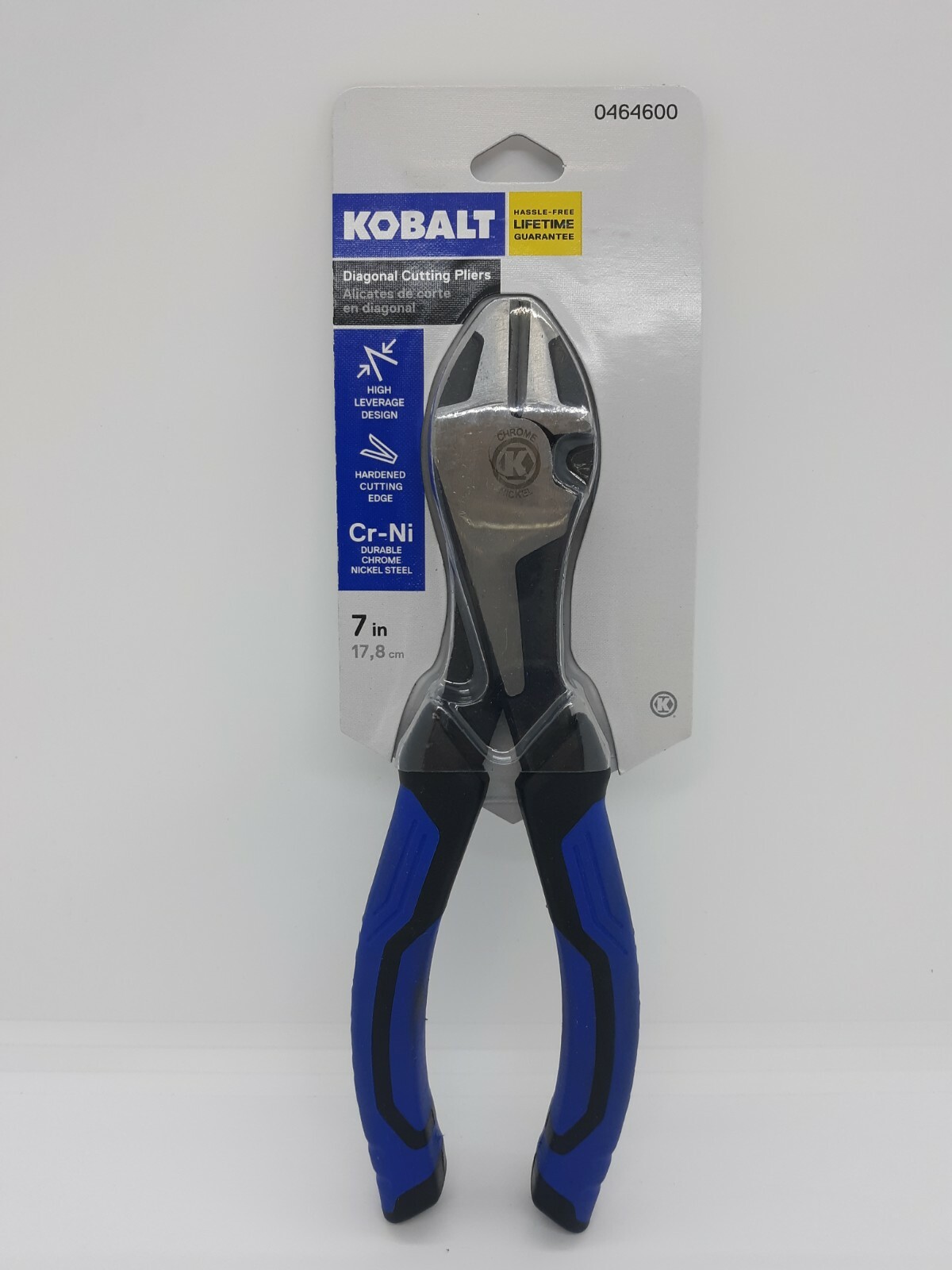 Kobalt 7" Diagonal Cutting Pliers Wire Side Cutters Nippers Dikes  - 0464600