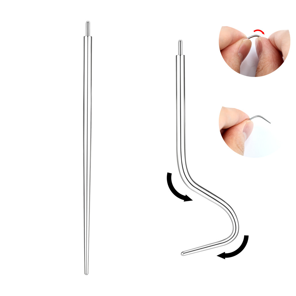 Threadless Piercing Taper Needle for Ear/Nose/Navel/Lip Piercing Stretching Tool