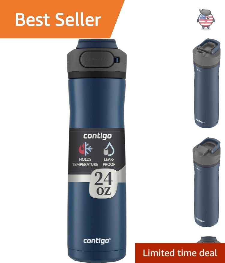 Spill-Proof Cortland Chill 2.0 Blueberry Water Bottle - 24oz Hydration Solution
