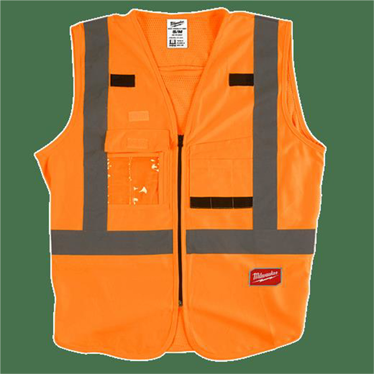 Milwaukee Tool Class 2 High Visibility Orange Safety Vest - 4XL/5XL