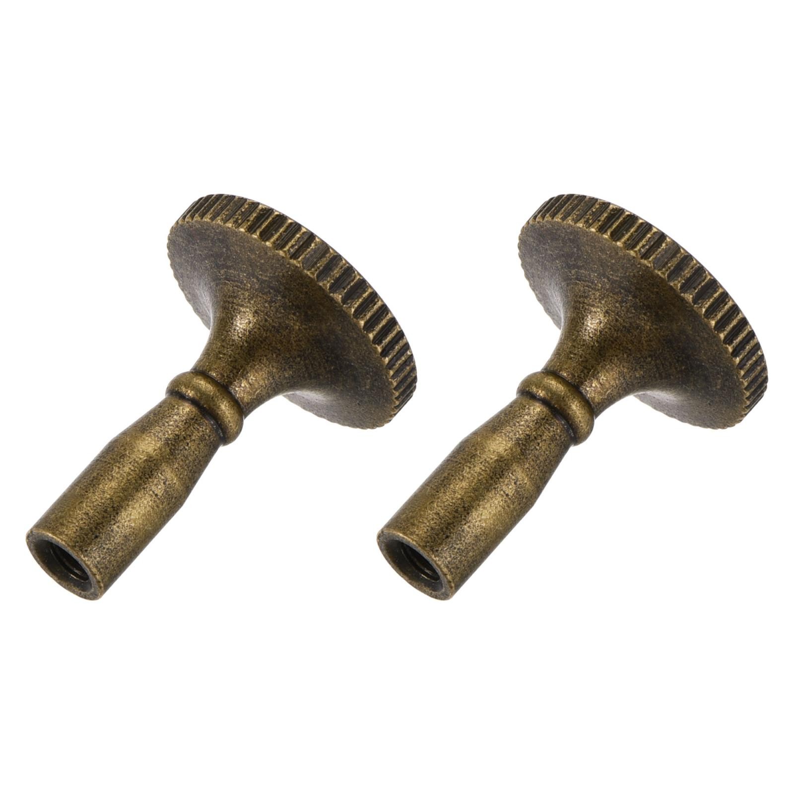 Lamp Turn Switch Knob Replacement Twist Knobs Extension 20mm Length Bronze 2Pcs