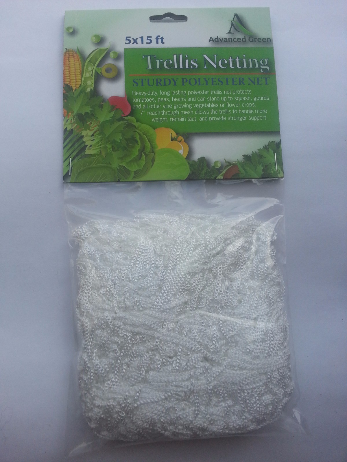 Heavy Duty Trellis Netting 5x15 ft Plant Support Garden Grow Mesh Net